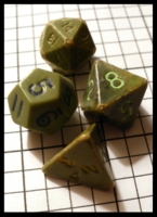 Dice : Dice - DM Collection - Unknown Manufacturer Dungeon and Dragons Set Green - Ebay 2009 and 2010